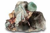 Amazonite Crystal Cluster with Smoky Quartz - Colorado #244505-1